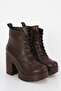 JVL 207 Lace Detail High Heel Boots - 2