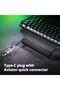 كابل USB C ملفوف مخصص من GUNMJO للوحة مفاتيح الألعاب، كابل لوحة مفاتيح ميكانيكية مزدوج الغلاف - 3
