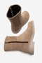 Zarolin Women's Genuine Leather Zippered Boots Mink Suede - 5