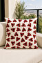 Retro Leopard Cherry Heart Pattern Decorative Throw Pillow Cover– (Double-Sided) - 3