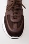 Alpi Brown Genuine Leather Knitwear Men's Sneaker Shoes - 9
