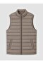 Regular Fit Stand Collar Men's Puffer Vest (W6) - 2