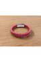 Fiorenzo Pink Double Row Braided Leather Men's Bracelet Stylish Adjustable Design - 3