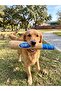 Plush Baseball Bat Dog Toy with Sound – Pull-Along 42cm Brown-Blue - 2