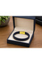 Neravio Navy Blue Braided Leather Men's Bracelet with Gold Color Clip and Special Box - 3