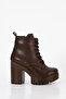JVL 207 Lace Detail High Heel Boots