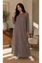 Women's Dress - Comfortable Fit - Plus Size - Patterned - Oversized - Viscose - 3