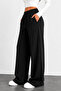 Sweatpants Black Comfortable Fabric Two Yarn Sweatpants - 2