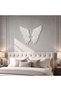 INZUO Angel Wings Wall Decor, Metal Wing Sculpture for Living Room Bedroom - 8