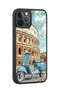 iPhone 12 Pro Max Compatible Colosseum Patterned Shockproof Case with Camera Protection - 2
