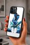 حافظة مقاومة للصدمات متوافقة مع هاتف iPhone 12 Pro Max مع حماية للكاميرا بنمط فضائي