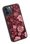iPhone 12 Pro Max Compatible Pink Flowers Patterned Shockproof Case with Camera Protection - 3