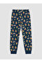Lcw Kids Navy Blue Stumble Guys Printed Boys' Pajama Set - 3