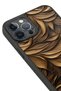حافظة مقاومة للصدمات متوافقة مع هاتف iPhone 12 Pro Max مع حماية للكاميرا بنمط GoldLeaf - 4