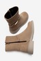 Zarko Women's Genuine Leather Boots with Accessory Details in Mink Suede - 5