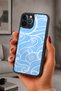 حافظة مقاومة للصدمات متوافقة مع هاتف iPhone 12 Pro Max مع حماية للكاميرا بنمط BlueWave