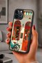 حافظة مقاومة للصدمات متوافقة مع هاتف iPhone 12 Pro Max مع حماية للكاميرا بنمط كافيه