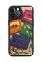 حافظة مقاومة للصدمات متوافقة مع هاتف iPhone 12 Pro Max مع حماية للكاميرا بنمط Mixtape - 5
