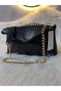 Women's Flap Chain Strap Shoulder and Crossbody Bag 25X20X10 cm – Black / Brown / Fuchsia - 5