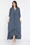 Women's Draped Dress with Undergarment Combination