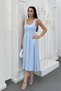 Women's Pleated Strap Dress - 3