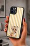 iPhone 12 Pro Max Compatible Tiger Cub Patterned Shockproof Case with Camera Protection