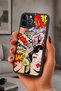 iPhone 12 Pro Max Compatible Nostalgia Patterned Shockproof Case with Camera Protection