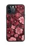 iPhone 12 Pro Max Compatible Pink Flowers Patterned Shockproof Case with Camera Protection - 5