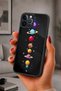 حافظة مقاومة للصدمات متوافقة مع هاتف iPhone 12 Pro Max مع حماية للكاميرا بنمط كوكبي