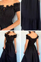 Women's Shoulder Ruffle Elastic Waist Dress - 2