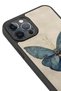 حافظة مقاومة للصدمات متوافقة مع هاتف iPhone 12 Pro Max مع حماية للكاميرا بنمط Blue Butterfly - 4