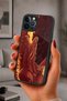 حافظة مقاومة للصدمات متوافقة مع هاتف iPhone 12 Pro Max مع حماية للكاميرا بنمط الحريق