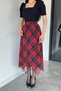 Women's Square Neck Skirt Chiffon Short Sleeve Dress - 2