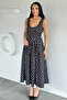 Pleated Polka Dot Dress