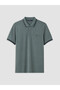 Esvab • Modern & Distinctive Devrik Roba Collar Textured Men's T-Shirt - 5