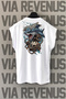 Shark Iron Depht Gym Back Printed Zero Sleeve Crew Neck Sports Tshirt
