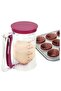 Purple Batter Dispenser for Cupcakes, Pancakes, Cookies, and Waffles – Easy-Pour Measuring Cup & Cream Separator Baking Tool - 2