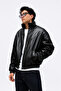 New Season Viral Bsk Model Men's Bomber Leather Jacket