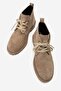 Partilla Women's Genuine Leather Lace-Up Boots Mink Suede - 4