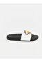 Vizyon New Season Black Basketball Printed Boys' Slippers - 2