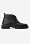 Partilla Women's Genuine Leather Lace-Up Boots Black - 2
