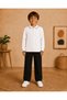 7-15 Years Old Boys' Polo Collar Half Zipper Self-Patterned Long Sleeve Knitwear Sweater - 2