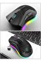 ايكام ماوس العاب لاسلكي 2.4G قابل لاعادة الشحن مع تأثير ضوء RGB 3 نقطة لكل بوصة قابلة للتعديل بتصميم - 3