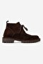 Partilla Women's Genuine Leather Lace-Up Boots Brown Suede - 2