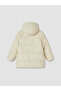 Yellow Regular Fit Hooded Girl's Puffer Coat - 4