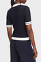 Gabry Logo Slim Fit Half Zipper Short Sleeve Polo V6Gr04Z0725 Women Polo V6Gr04 Z0725 A71W - 3