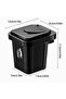 Adhesive Wall-Mounted Ashtray with Metal Container and Lid, Stainless Steel Trash Can - 4
