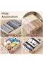 4-Piece Foldable OrganizerJeans Storage BoxWardrobe Clothes OrganizerVisible Linen Storage Bo - 6