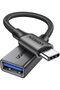 يوجرين محول USB C الى USB 3.2 5 جيجابايت في الثانية كابل او تي جي نوع سي ذكر الى USB A فضي