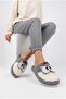 Women's Plush House Slippers with Cute Face Pattern, Stylish Winter Closed-Toe Warm and Comfortable Guest Slippers - 2